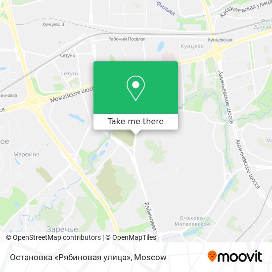 Остановка «Рябиновая улица» map