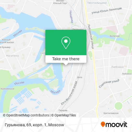 Гурьянова, 69, корп. 1 map