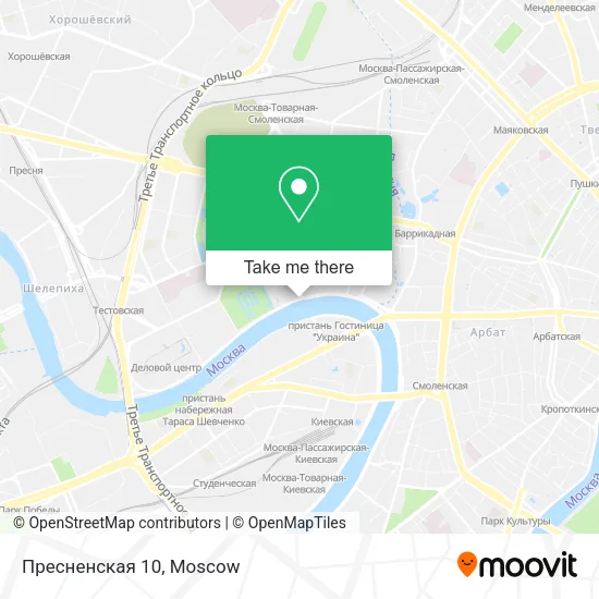 Пресненская 10 map