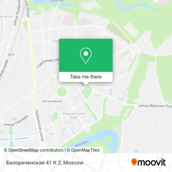 Белореченская 41 К 2 map