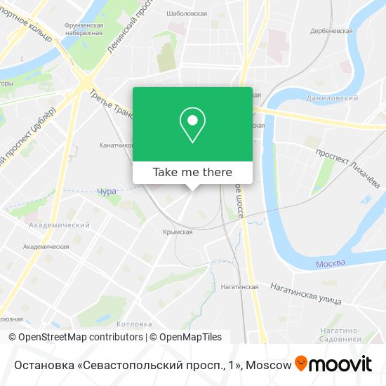 Остановка «Севастопольский просп., 1» map
