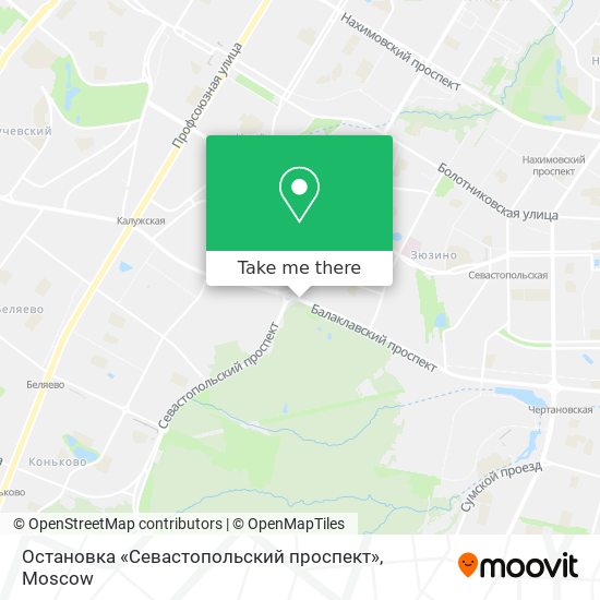 Остановка «Севастопольский проспект» map