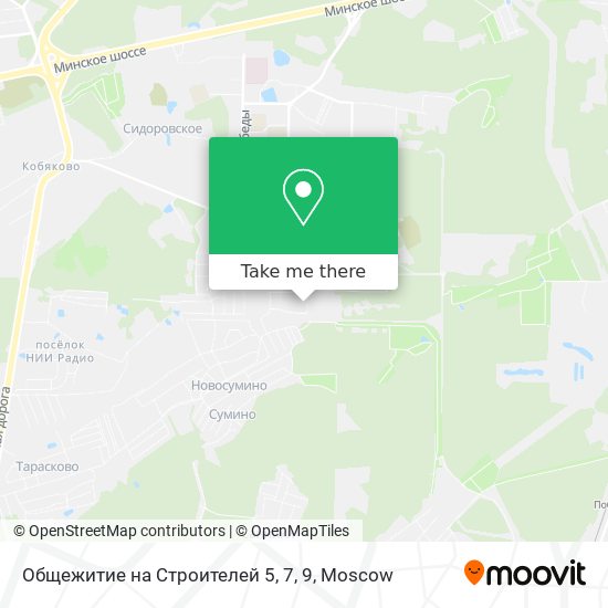 Общежитие на Строителей 5, 7, 9 map