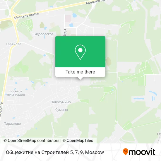 Общежитие на Строителей 5, 7, 9 map
