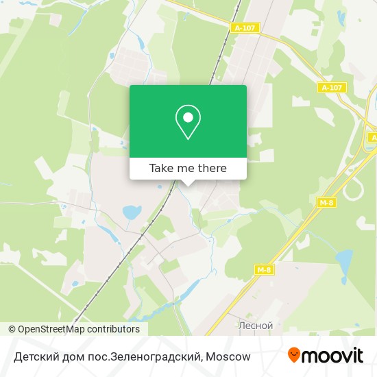 Детский дом пос.Зеленоградский map