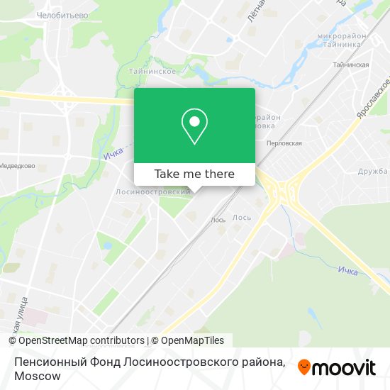 Пенсионный Фонд Лосиноостровского района map