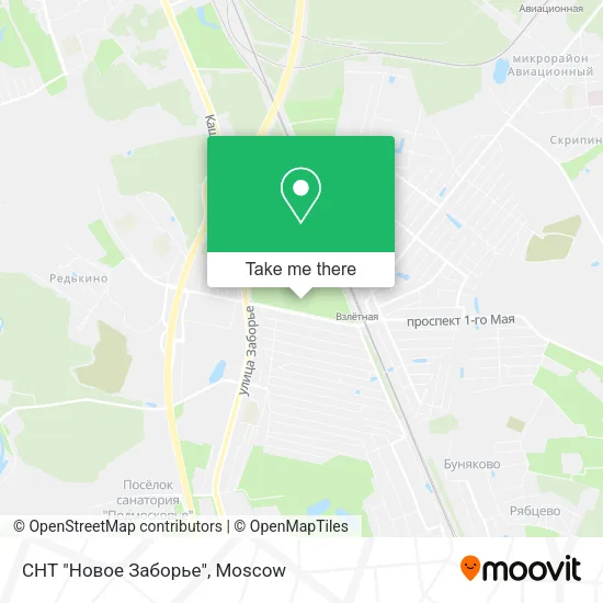 СНТ "Новое Заборье" map