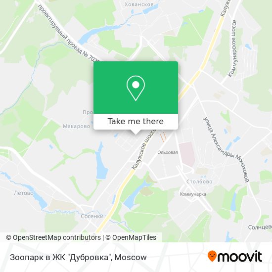 Зоопарк в ЖК "Дубровка" map