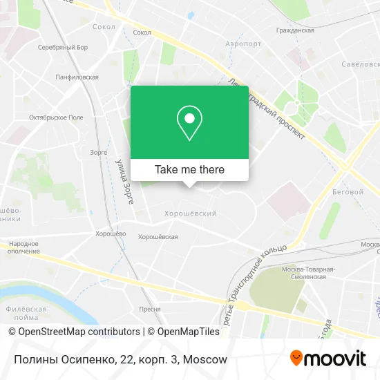 Полины Осипенко, 22, корп. 3 map