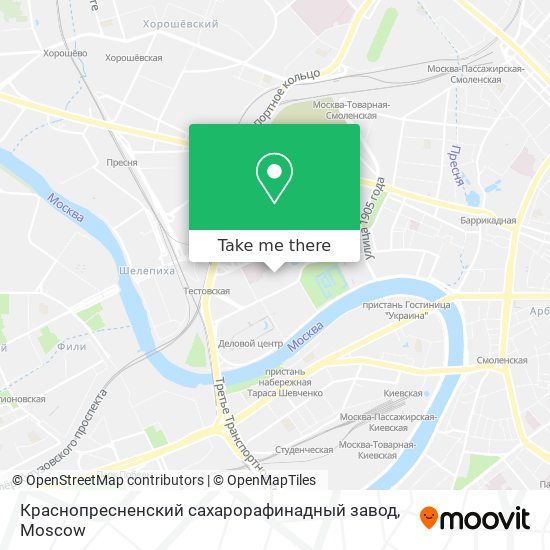 Краснопресненский сахарорафинадный завод map