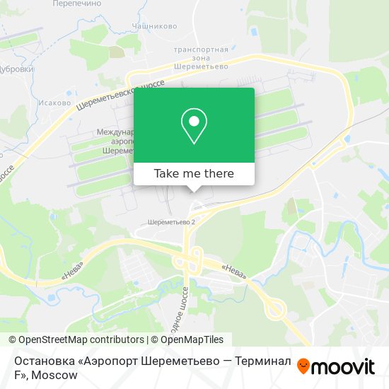 Остановка «Аэропорт Шереметьево — Терминал F» map