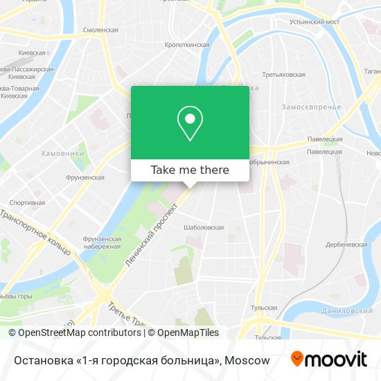 Остановка «1-я городская больница» map
