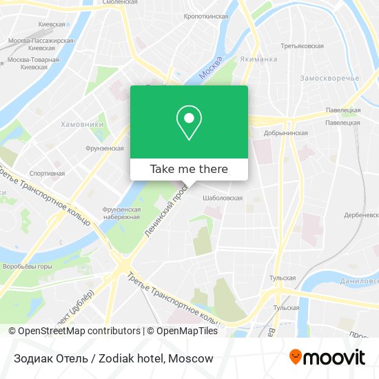 Зодиак Отель / Zodiak hotel map