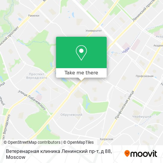 Ветеренарная клиника Ленинский пр-т, д 88 map