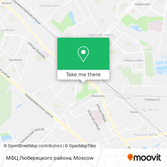 МФЦ Люберецкого района map