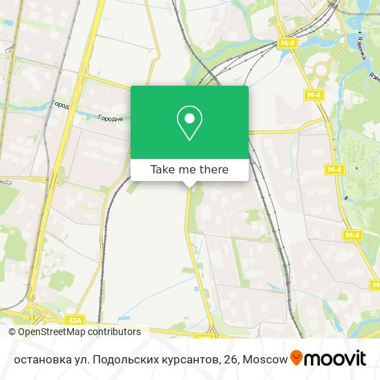 остановка ул. Подольских курсантов, 26 map