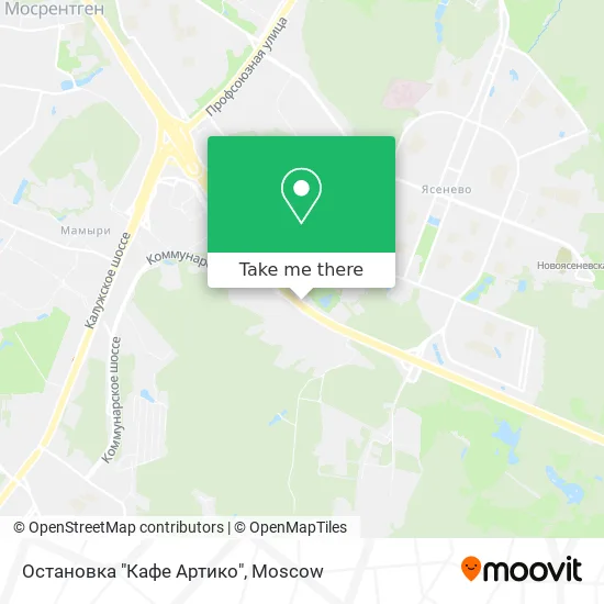 Остановка "Кафе Артико" map