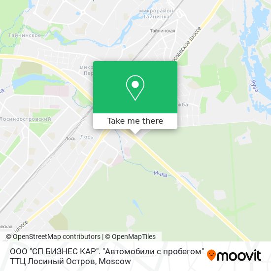 ООО "СП БИЗНЕС КАР". "Автомобили с пробегом" ТТЦ Лосиный Остров map