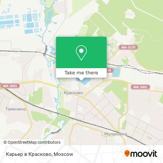 Карьер в Красково map