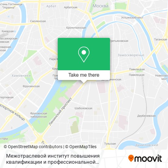 Межотраслевой институт повышения квалификации и профессиональной переподготовки кадров map