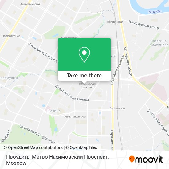 Проудкты Метро Нахимовский Проспект map