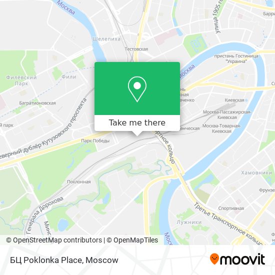 БЦ Poklonka Place map