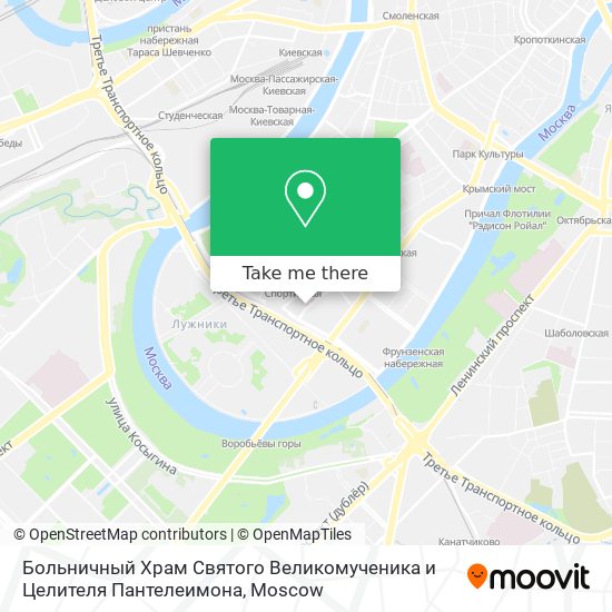 Больничный Храм Святого Великомученика и Целителя Пантелеимона map