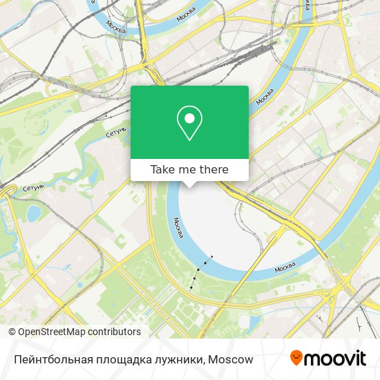 Пейнтбольная площадка лужники map