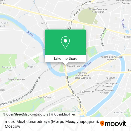 metro Mezhdunarodnaya (Метро Международная) map