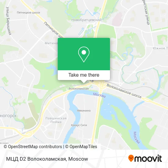 МЦД D2 Волоколамская map