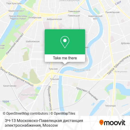 ЭЧ-13 Московско-Павелецкая дистанция электроснабжения map
