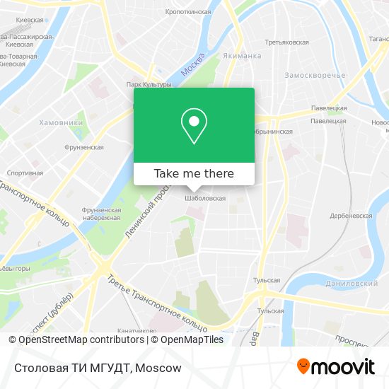 Столовая ТИ МГУДТ map