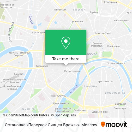 Остановка «Переулок Сивцев Вражек» map