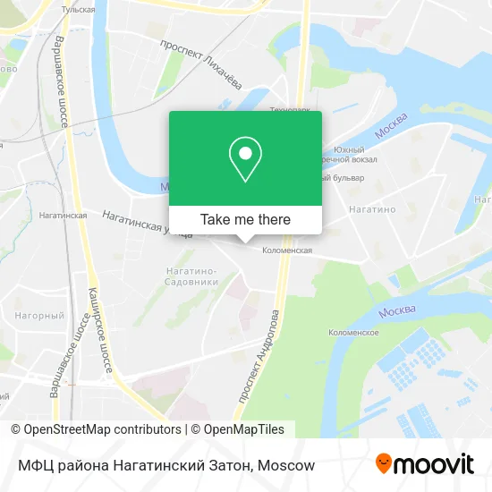 МФЦ района Нагатинский Затон map