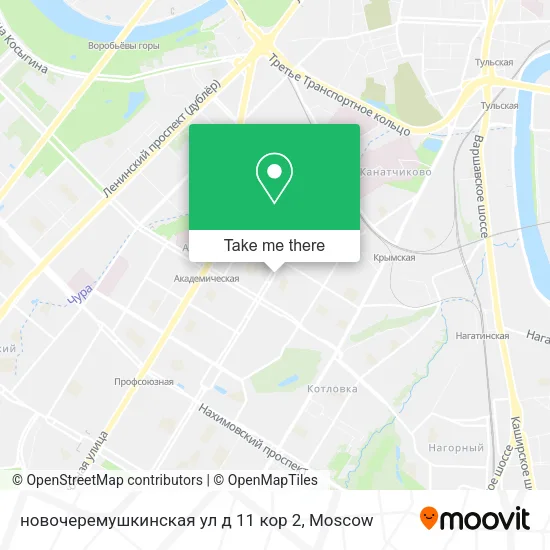 новочеремушкинская ул д 11 кор 2 map