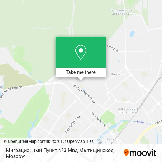 Миграционный Пункт №3 Мвд Мытищинское map