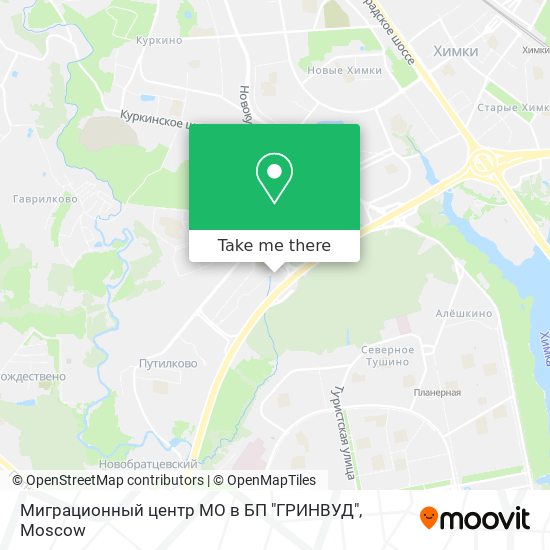 Миграционный центр МО в БП "ГРИНВУД" map