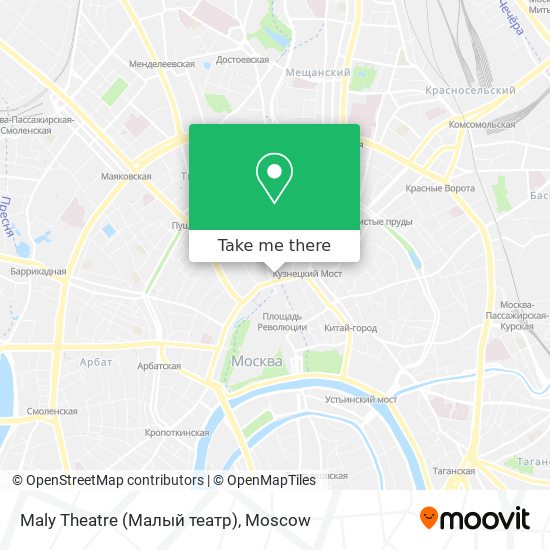 Maly Theatre (Малый театр) map