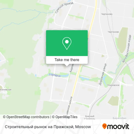 Строительный рынок на Пражской map