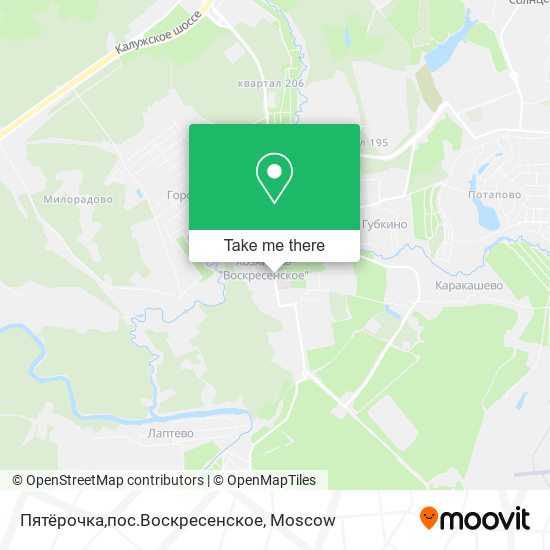 Пятёрочка,пос.Воскресенское map