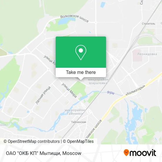 ОАО "ОКБ КП" Мытищи map