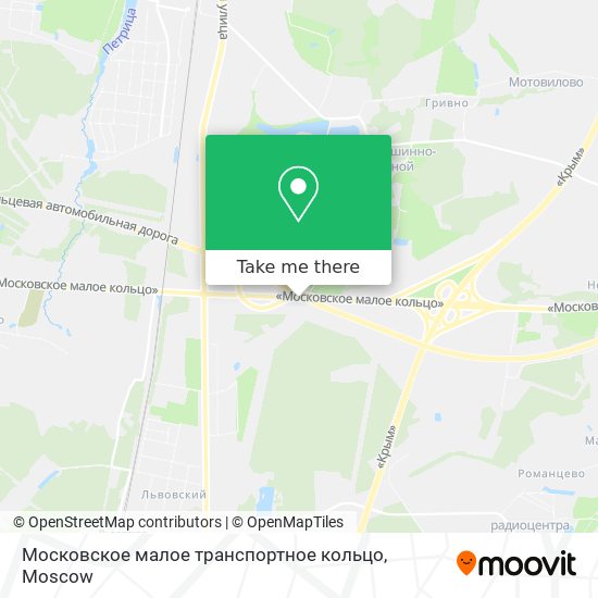 Московское малое транспортное кольцо map