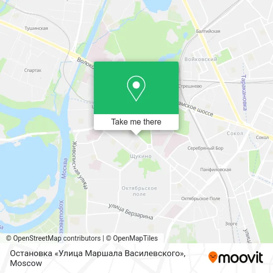 Остановка «Улица Маршала Василевского» map