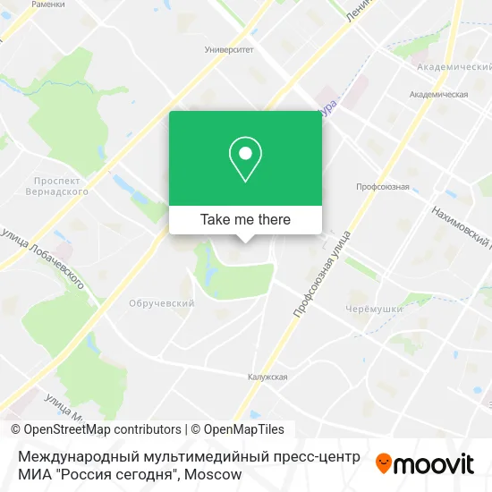 Международный мультимедийный пресс-центр МИА "Россия сегодня" map