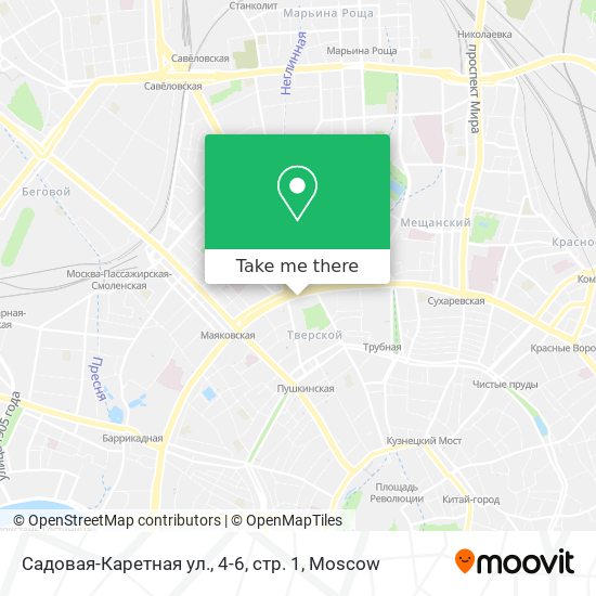 Садовая-Каретная ул., 4-6, стр. 1 map