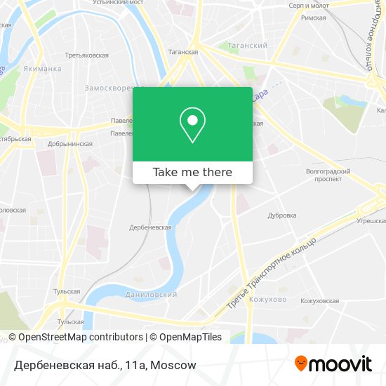 Дербеневская наб., 11а map