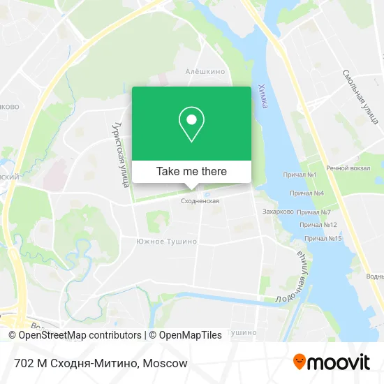 702 М Сходня-Митино map