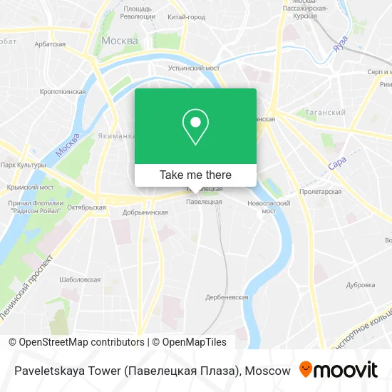 Paveletskaya Tower (Павелецкая Плаза) map