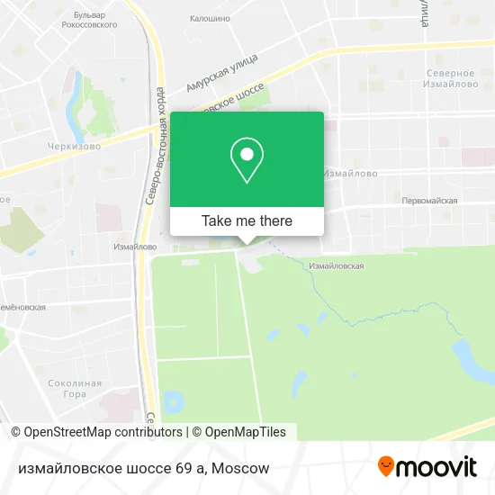 измайловское шоссе 69 а map
