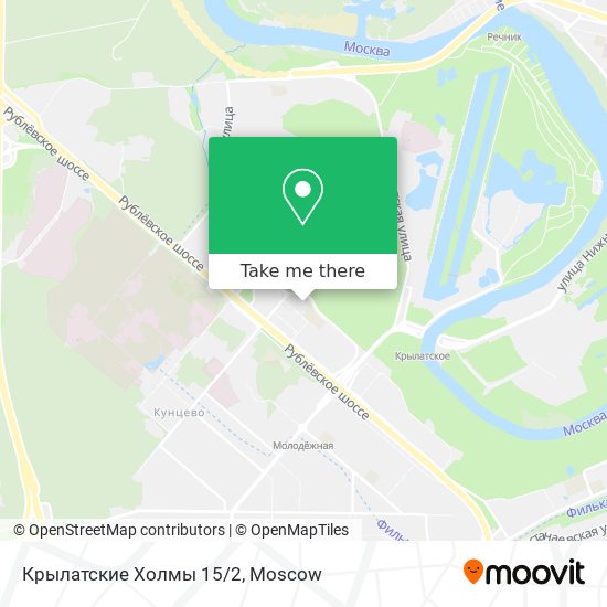 Крылатские Холмы 15/2 map